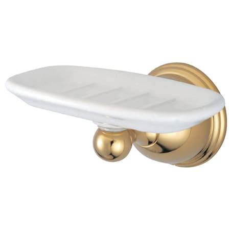 Kingston Brass Restoration Wall-Mount Soap Dish, Polished Brass BA3965PB